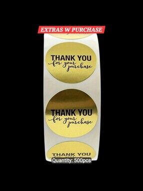 500ct. Gold "Thank You For Your Purchase" Bonus 3 Random Polymailers
